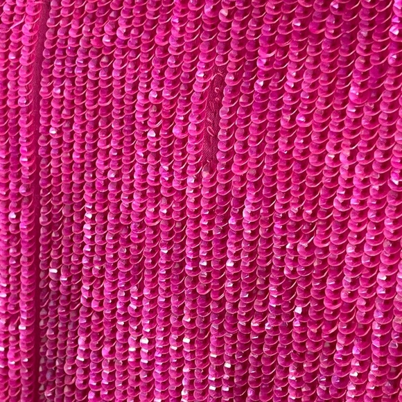NWT Retrofête Hot Pink GABRIELLE SEQUIN ROBE - Picture 13 of 15